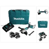 Makita DGA 900 G4KX2 Akku Winkelschleifer 36V ( 2x18V ) 230mm Brushless + 4x Akku 6,0Ah + (230 mm)