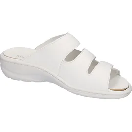 WALDLÄUFER Pantolette »Heria« , Keilabsatz, Sommerschuh, Schlappen in Weite H, Klettverschlüsse Gr. 7 (40,5), weiß, , 37094860-7