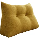 Vercart - Großes Bettruhe Keilkissen, Lang Lesekissen, Dekoratives Kopfteilkissen, Dreieckiges Rückenkissen, Loungekissen für Tagesbett oder Couch,