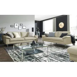 Max Schelling Ledersofa 3-Sitzer Creme