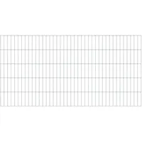 GAH Alberts Doppelstabmattenzaun Set 0,8 x 10 m silber