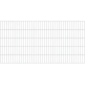 GAH Alberts Doppelstabmattenzaun Set 0,8 x 10 m silber