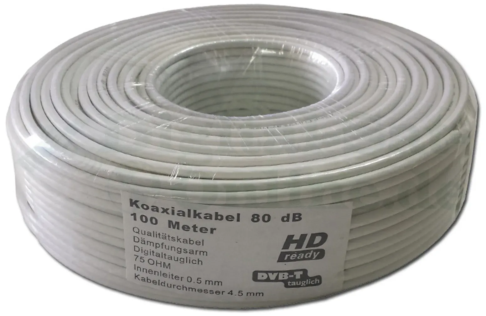 Koax-Kabel mini 100m Ø4,5mm 80dB