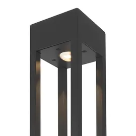 maytoni gmbh Elbe Außenpoller Metall 200 cm 25 W inkl. LED-Lampe grau