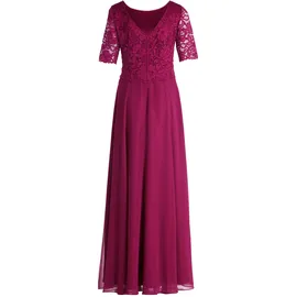 Vera Mont Abendkleid Bordeaux Spitze 48