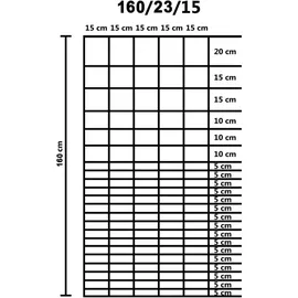 vidaXL Maschendrahtzaun 500 x 160 cm Silber/Stahl