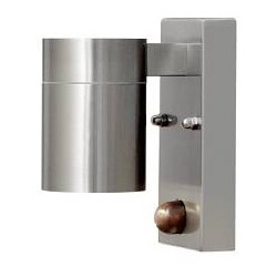Halogenspot Modena Edelstahl, klares Glas, mit Sensor