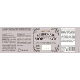 RUST-OLEUM Kreidefarbe Möbellack Antikweiß Matt 0,75 l