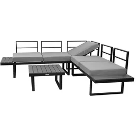 Greemotion Pisa Set 4-tlg. Grau/Schwarz