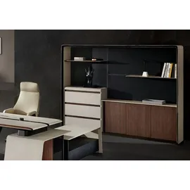 aea Design Büro Schreibtisch Tisch Sessel Einrichtung Ecktisch mit Stuhl 2tlg. Neu - Weiß