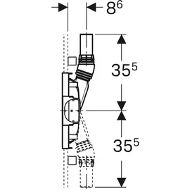 Geberit Duofix Element für Dusche 130 cm