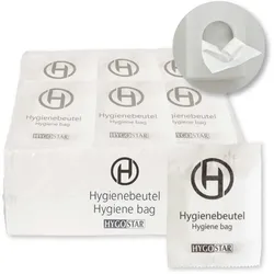 1000x Hygienebeutel aus LDPE Weiss 26x13,5 cm einzeln verpackt