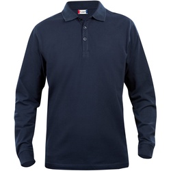 CLIQUE Classic Lincoln langarm Poloshirt Herren 580 - dunkelblau XS