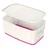 Aufbewahrungsbox 31,8 x 19,1 x 12,8 cm 1-tlg. perlweiß/pink