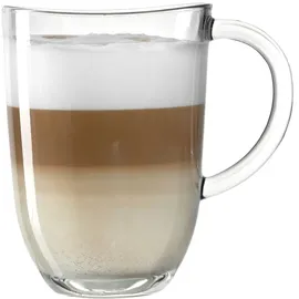 LEONARDO 6er Set Leonardo Latte-Macchiato-Becher Napoli 380 ml Glas Transparent Klar