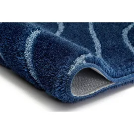 KLEINE WOLKE Badteppich Tram Blau 55 x 65 cm