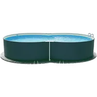 Planet Pool Stahlwandpool achtform 470x300x120 cm, Stahl 0,4 mm