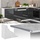 Vicco Küchenarbeitsplatte R-Line Marmor Weiß 97 cm