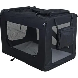 Estexo Hundebox Faltbox XXXL Transporttasche faltbar Tierbox Hunde Schwarz