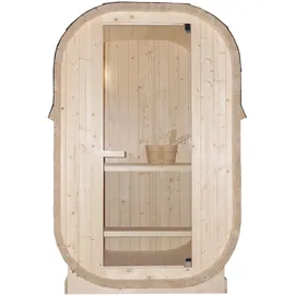 SANOTECHNIK Fasssauna LINDHOLM 1-2 P. 128,2 x 120 x 194 cm