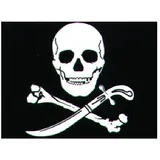 Flagge 577937 (Pirat, 45 x 30 cm, Spunpolyester)