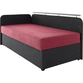 MAINTAL Polsterliege MAINTAL "Diana", rot (rot, schwarz), B:93cm, Komplettbetten