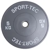 Hantelscheibe Olympia Bumper Plate, 50 mm, 5 kg, grau