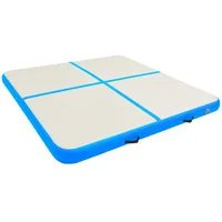 VidaXL Aufblasbare Gymnastikmatte mit Pumpe 200x200x20 cm PVC Blau