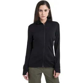 Icebreaker Damen 260 Quantum IV Hoodie Jacke (Größe XL, schwarz)
