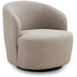 Livora Sessel MATTEO gepolstert 74 x 77 x 73 cm Beige
