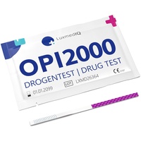 10x LuxmedIQ Drogenschnelltest Opiate - Drogentest Heroin Morphin - Urin Teststreifen Cut-off 2,000 ng/mL