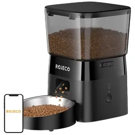 rojeco Intelligenter Futterautomat Rojeco 2L Pet Feeder WiFi Version (Schwarz)