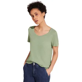 STREET ONE T-Shirt Style Gerda mit längerer Rückseite grün