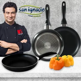 San Ignacio Topf-Set 8-tlg. 3 x Pfanne Ø16 cm + Ø20 cm + Ø24 cm