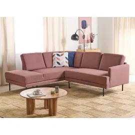 Beliani Ecksofa 4-Sitzer BREDA Stoff Rechtsseitig