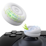 playvital Thumbstick Caps für ps5,Stick Aufsätze für ps4,Kappen für Xbox Series X&S,Joystick Caps Zubehör für Xbox One/Elite Series 2,Analog Stick Kappen für Switch Pro Controller-Weiß