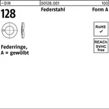 Hörger & Geßler Federring DIN 128 A 30 Federstahl 50 Stück