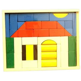 Ebert Blumenauer Baukasten Burg natur/farbig 76-tlg.