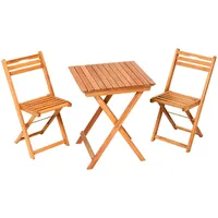 Merxx Porto Set 3-tlg. Tisch 60 x 60 cm braun klappbar
