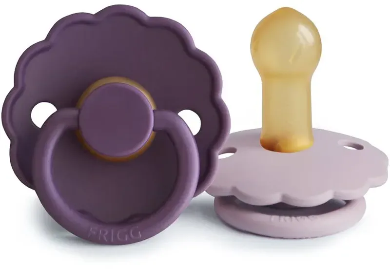 FRIGG Daisy Size 2:6-18 months Schnuller Violet Dream/Soft Lilac 2 St.