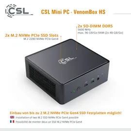 CSL VenomBox 8845HS 2023 64 GB RAM 1000 GB SSD Radeon 780M Win 11