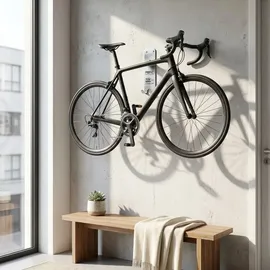 Point S Wandhalter zum Einhängen am Pedal mit Befestigungsmaterial, silber