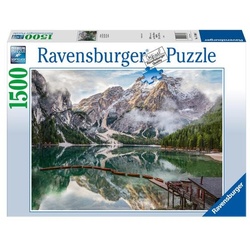 Ravensburger Puzzle 17600 – Lago di Braies, Pragser Wildsee – 1500 Teile Puzzle für Erwachsene ab 14 Jahren
