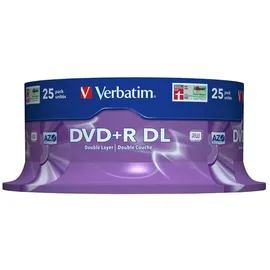 Verbatim DVD+R DL 8,5 GB 8x 25 St.