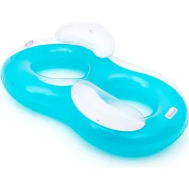 BESTWAY 2-Personen-Schwimmring Cool ComfortTM mit Rückenlehne 188 x 117 cm - Blau
