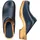 Sanita Comfortwear Clog "Wood-Lotte open, - Blau