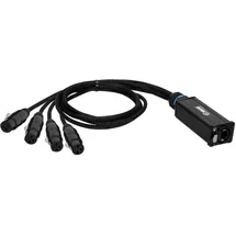 Adam Hall Cables K4CATBOXXF3 DMX Adapter 0,3m Schwarz