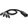 Adam Hall Cables K4CATBOXXF3 DMX Adapter 0,3m Schwarz