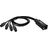 Adam Hall Cables 4 STAR CATBOX XF3 - Audio & DMX Adapter, 3-Pol XLR female auf Cat.6a, schwarz, 0,3m