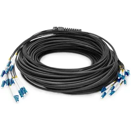 Digitus Vorkonfektionierte Glasfaser Universal Breakout Kabel Singlemode OS2 12 Fasern LC/UPC - LC/UPC